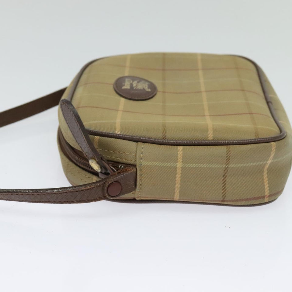 Burberry Vintage Check Beige Canvas Shoulder Bag ( )