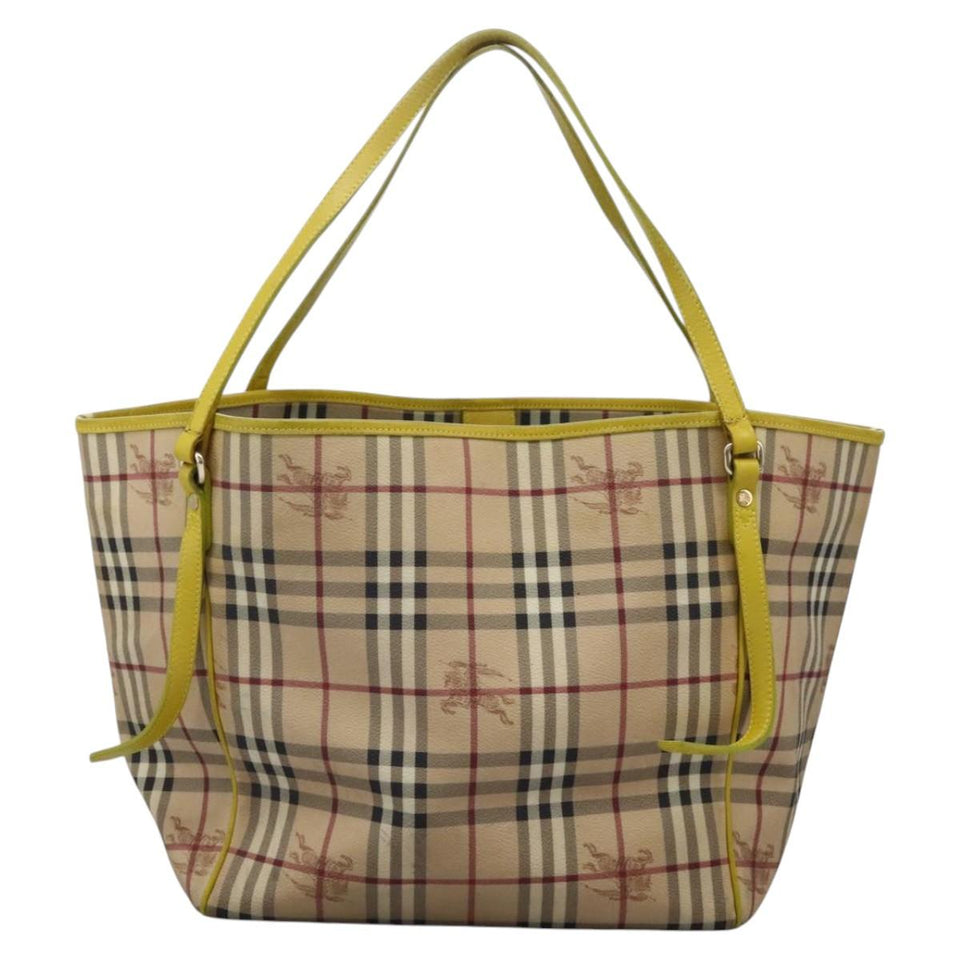 Burberry Nova Check Beige Canvas Tote Bag ( )