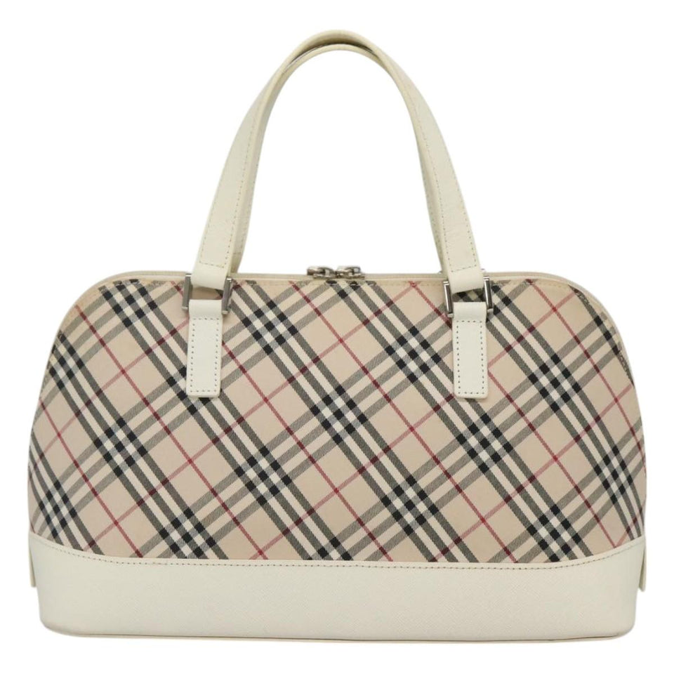 Burberry Nova Check Beige Canvas Handbag ( )