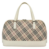 Burberry Nova Check Beige Canvas Handbag ( )