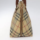 Burberry Nova Check Beige Canvas Handbag ( )