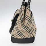 Burberry Nova Check Beige Canvas Handbag ( )