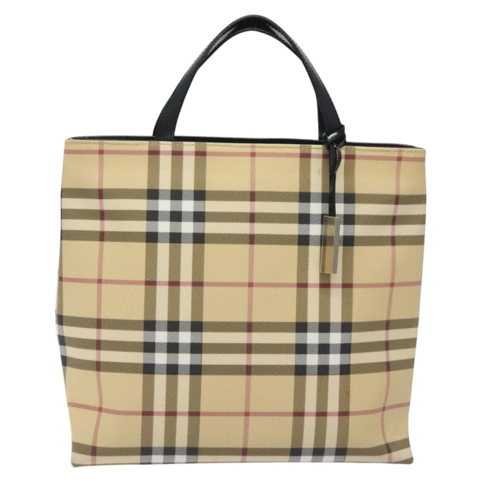 Burberry Nova Check Beige Canvas Tote Bag ( )