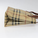 Burberry Haymarket Beige Canvas Handbag ( )