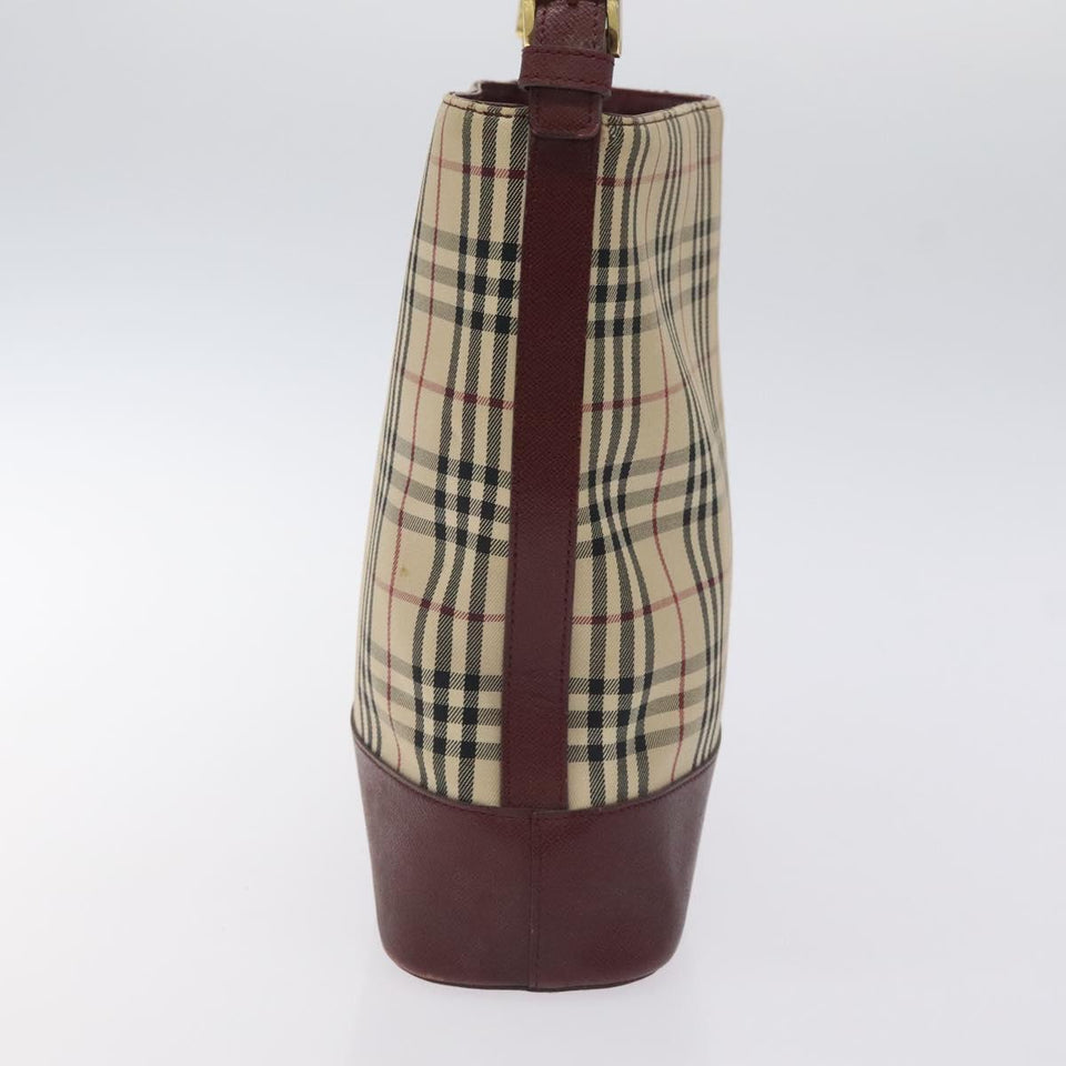 Burberry Nova Check Beige Canvas Shoulder Bag ( )