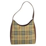 Burberry Nova Check Beige Canvas Shoulder Bag ( )