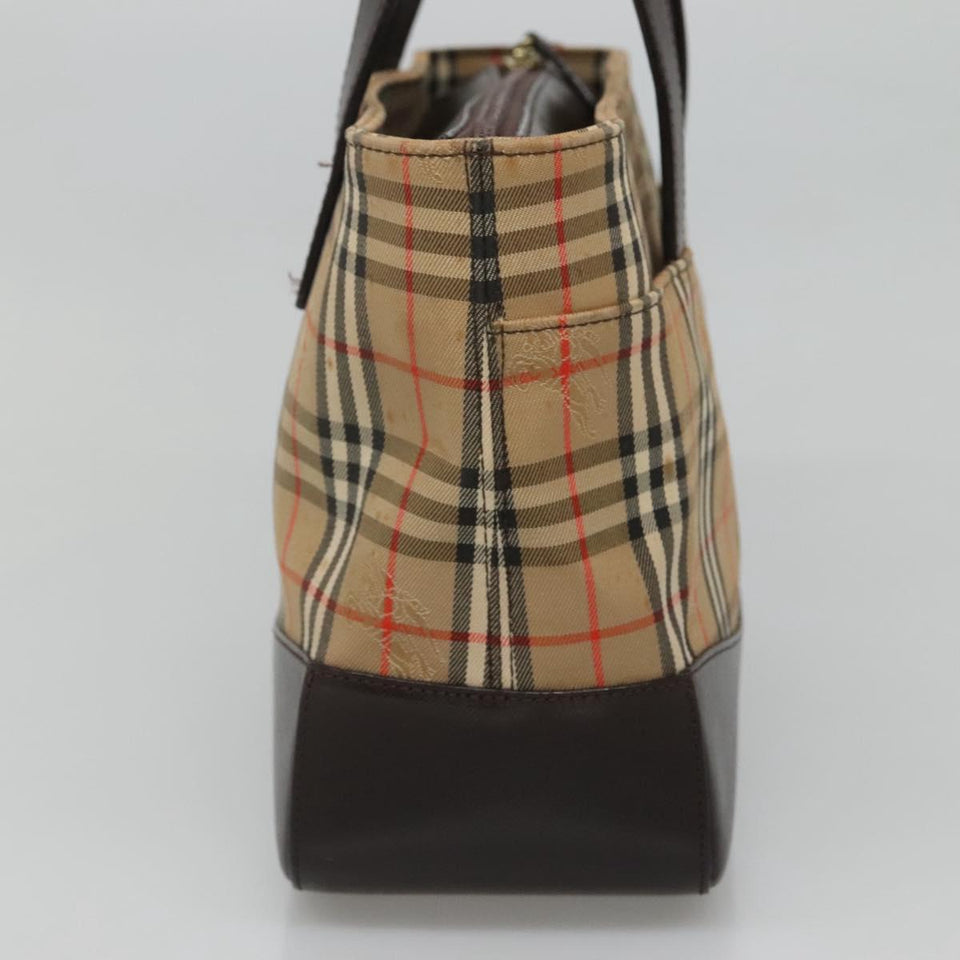 Burberry Nova Check Beige Canvas Handbag ( )