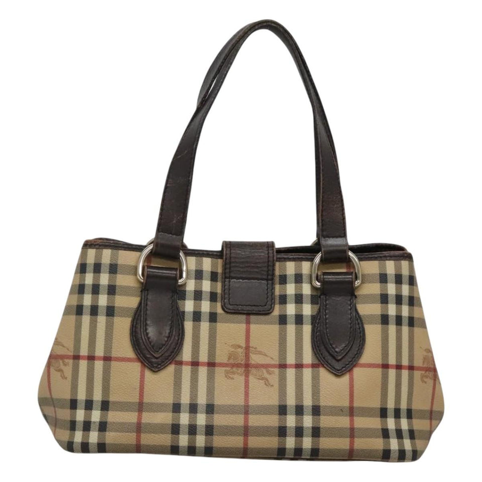 Burberry Nova Check Beige Canvas Tote Bag ( )