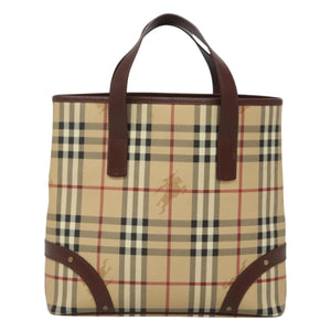 Burberry Nova Check Beige Canvas Tote Bag ( )