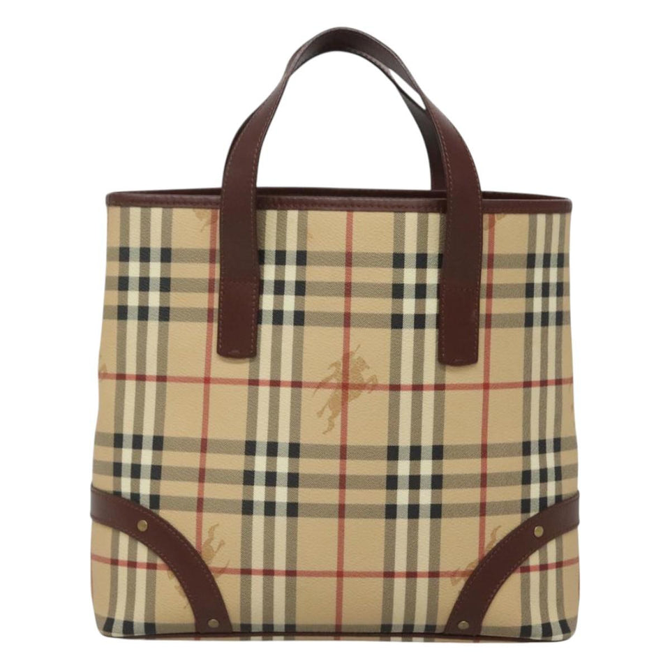 Burberry Nova Check Beige Canvas Tote Bag ( )