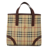 Burberry Nova Check Beige Canvas Tote Bag ( )