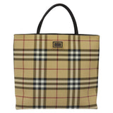 Burberry Nova Check Beige Canvas Handbag ( )