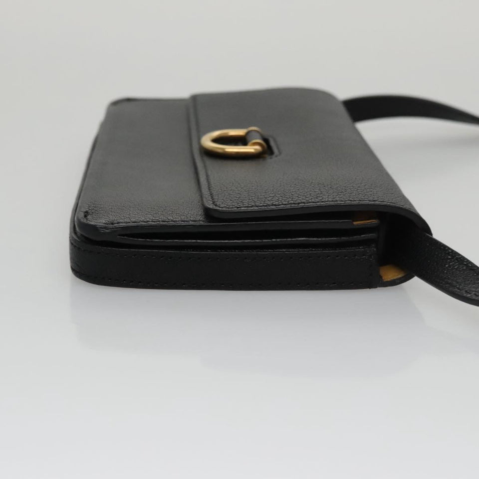 Burberry Black Leather Shoulder Bag ( )