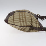 Burberry Nova Check Black Canvas Shoulder Bag ( )