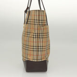 Burberry Nova Check Beige Canvas Tote Bag ( )