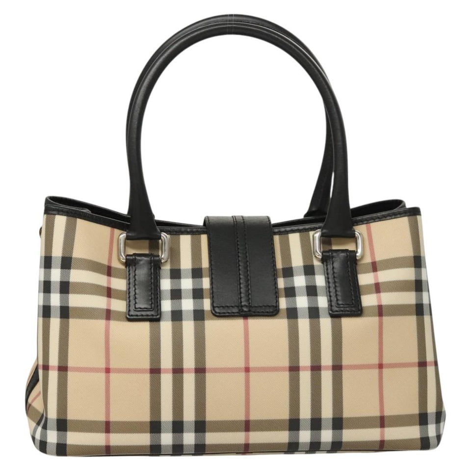 Burberry Nova Check Beige Canvas Tote Bag ( )