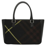 Burberry Nova Check Black Wool Handbag ( )