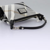 Burberry Nova Check Grey Canvas Clutch Bag ( )