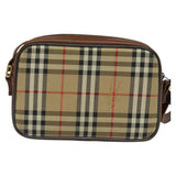 Burberry Nova Check Beige Canvas Shoulder Bag ( )
