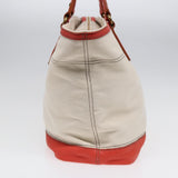 Burberry White Canvas Tote Bag ( )