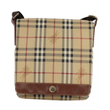 Burberry Nova Check Beige Canvas Shoulder Bag ( )