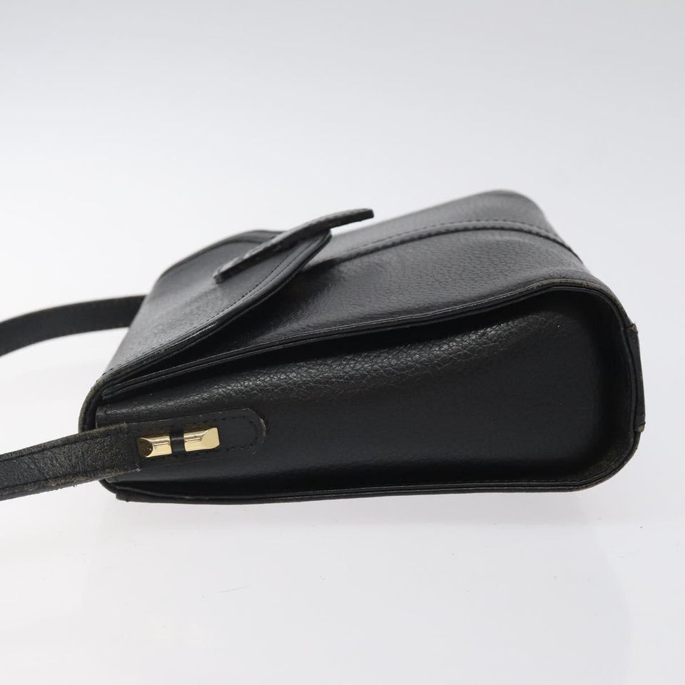 Burberry Nova Check Black Leather Shoulder Bag ( )