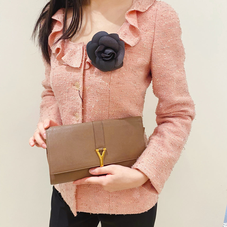 Chanel Black Camellia Brooch