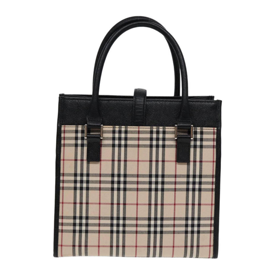 Burberry Nova Check Beige Canvas Handbag ( )