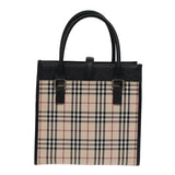 Burberry Nova Check Beige Canvas Handbag ( )