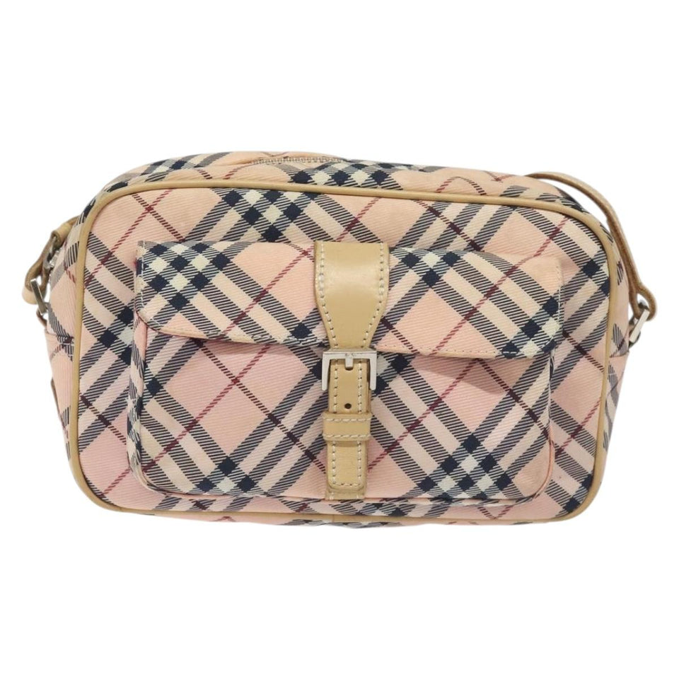 Burberry Nova Check Pink Nylon Shoulder Bag ( )