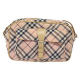 Burberry Nova Check Pink Nylon Shoulder Bag ( )