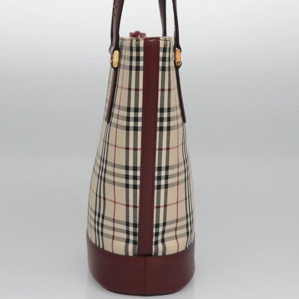 Burberry Nova Check Beige Canvas Tote Bag ( )