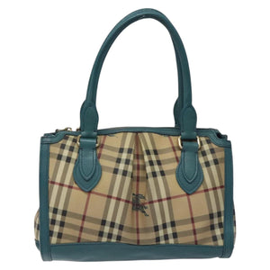 Burberry Haymarket Beige Canvas Handbag ( )