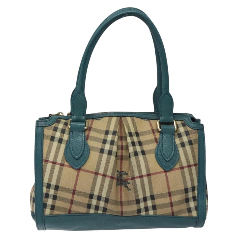 Burberry Haymarket Beige Canvas Handbag ( )