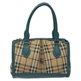 Burberry Haymarket Beige Canvas Handbag ( )