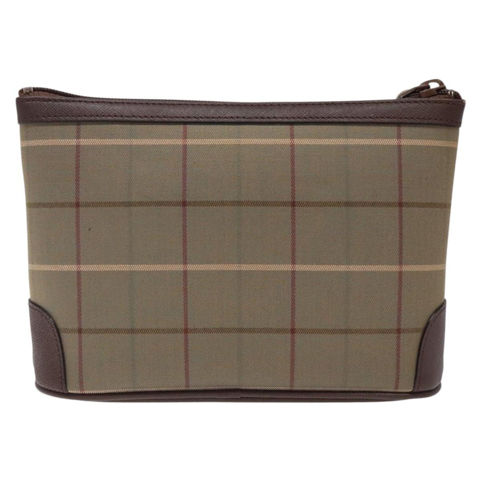 Burberry Nova Check Beige Canvas Clutch Bag ( )