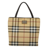 Burberry Nova Check Beige Canvas Handbag ( )
