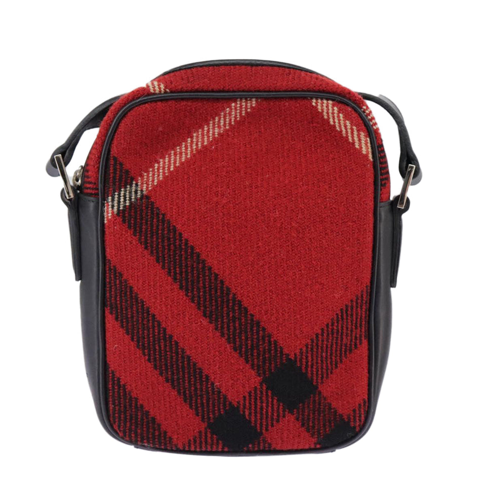 Burberry Red Wool Shoulder Bag ( )