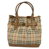 Burberry Nova Check Beige Canvas Tote Bag ( )