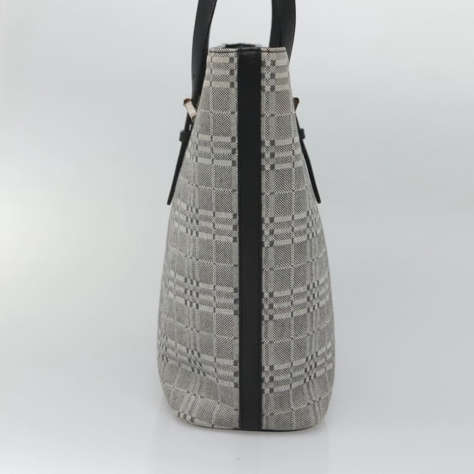 Burberry Nova Check Grey Canvas Shoulder Bag ( )