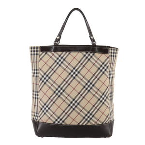 Burberry Nova Check Beige Canvas Handbag ( )