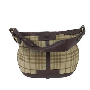 Burberry Nova Check Beige Canvas Shoulder Bag ( )