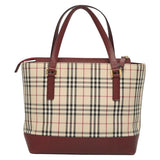 Burberry Nova Check Beige Canvas Tote Bag ( )