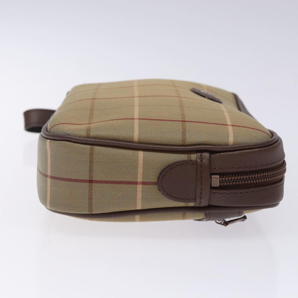 Burberry Nova Check Beige Canvas Clutch Bag ( )