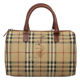Burberry Nova Check Beige Canvas Handbag ( )
