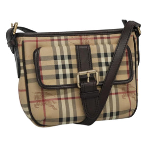 Burberry Nova Check Beige Canvas Shoulder Bag ( )