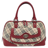 Burberry Nova Check Beige Canvas Handbag ( )