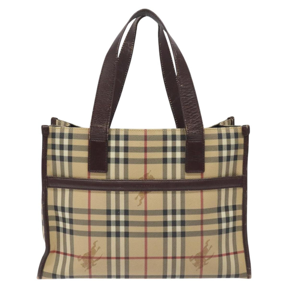 Burberry Nova Check Beige Canvas Tote Bag ( )