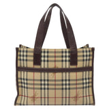 Burberry Nova Check Beige Canvas Tote Bag ( )