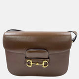 Gucci 1955 Horsebit Shoulder Bag Caramel Brown Small Leather